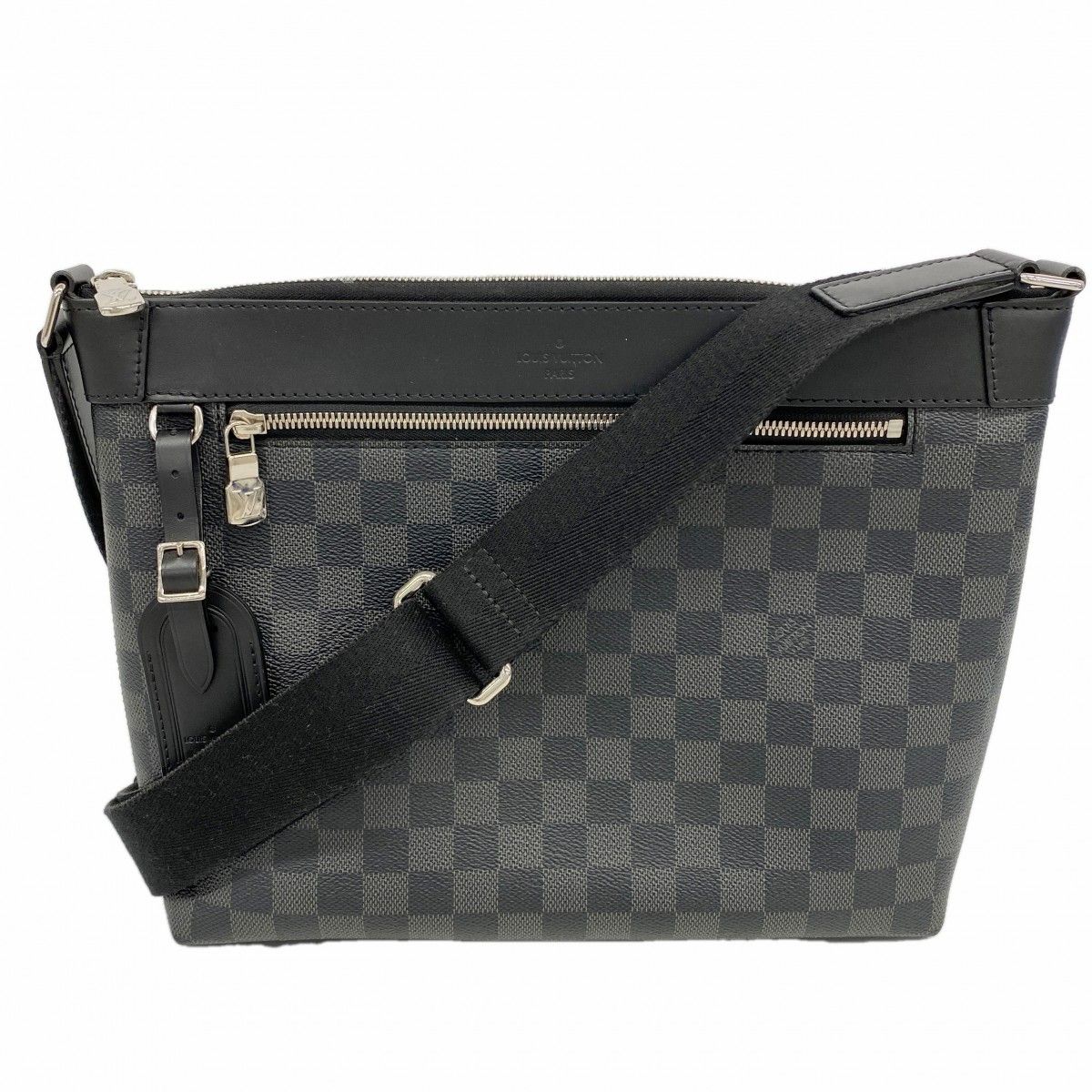 Louis Vuitton Shoulder Bag Damier Graphite Mick PM Black