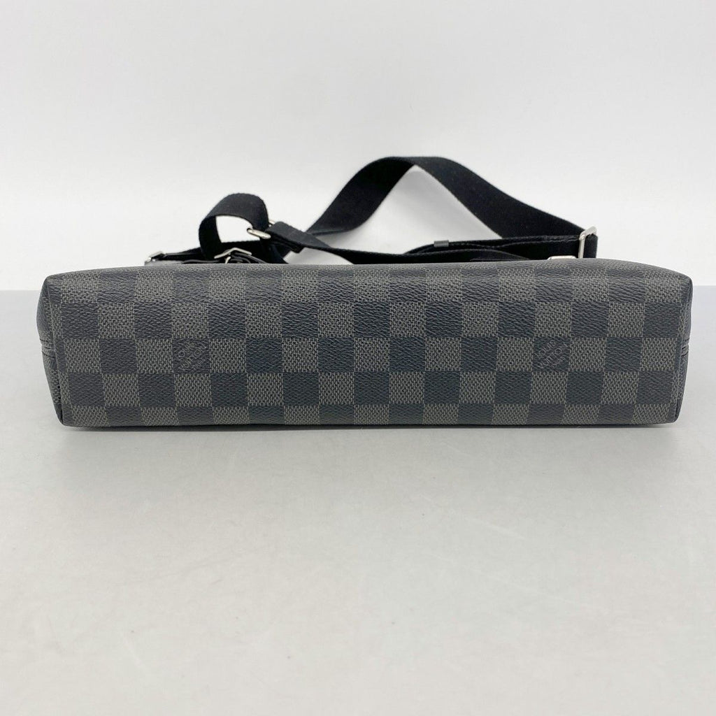 Louis Vuitton Shoulder Bag Damier Graphite Mick PM Black — view 3