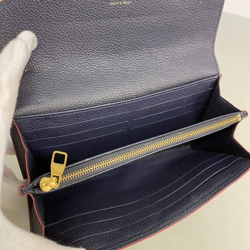 Louis Vuitton Wallet Monogram Empreinte Portefeuille Sarah Marine — view 3