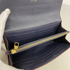 Louis Vuitton Wallet Monogram Empreinte Portefeuille Sarah Marine — view 3