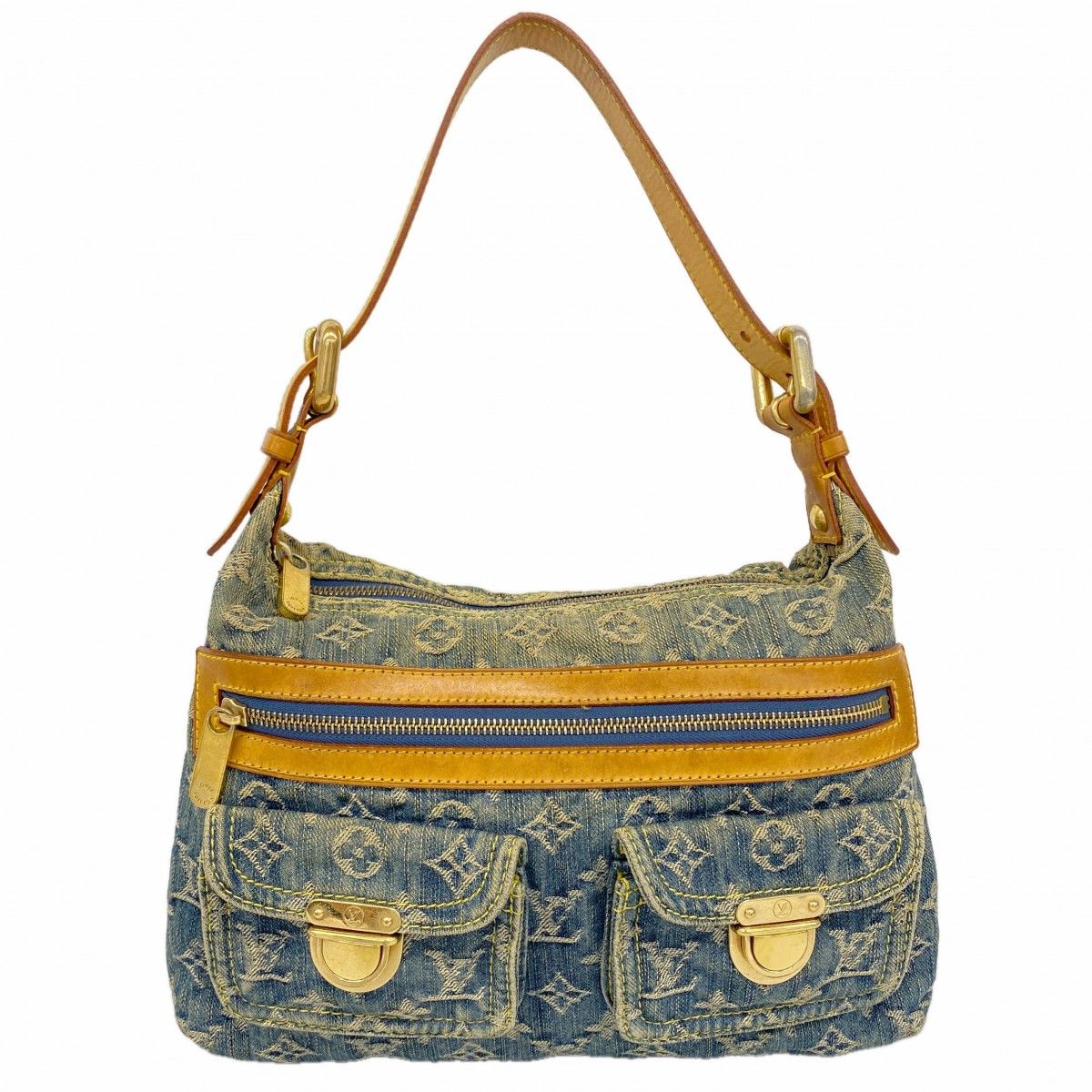 Louis Vuitton Shoulder Bag Monogram Denim PM Blue
