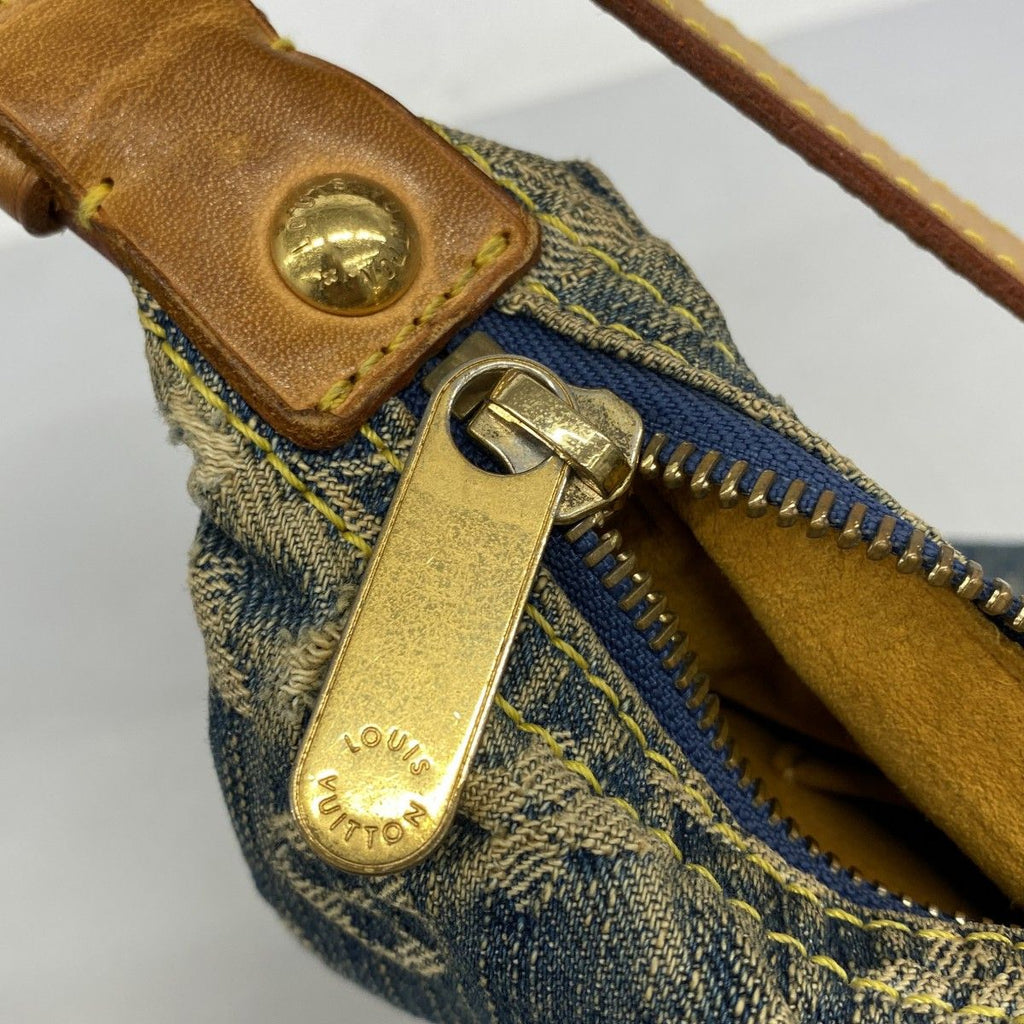 Louis Vuitton Shoulder Bag Monogram Denim PM Blue — view 9