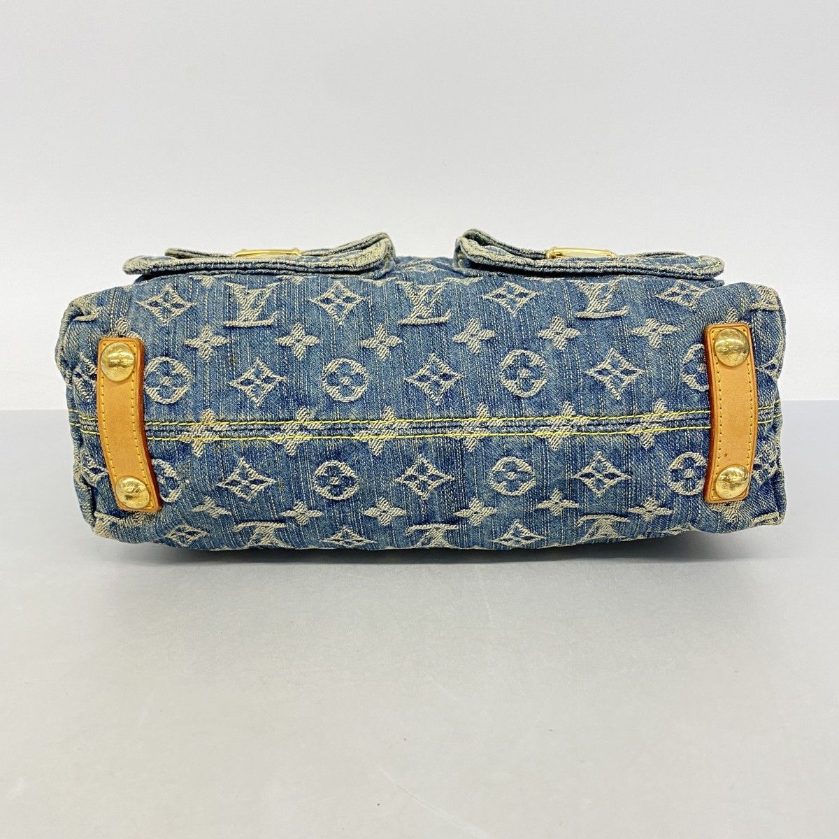 Louis Vuitton Shoulder Bag Monogram Denim PM Blue — view 3
