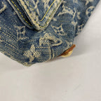 Louis Vuitton Shoulder Bag Monogram Denim PM Blue — view 7
