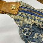 Louis Vuitton Shoulder Bag Monogram Denim PM Blue — view 6