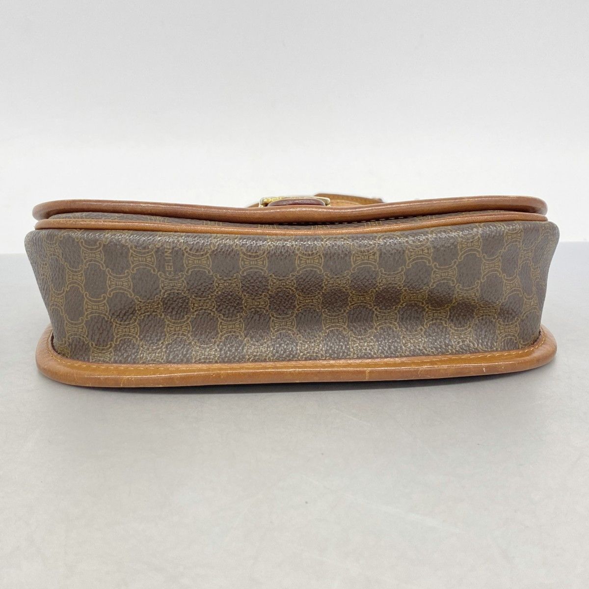 Celine Shoulder Bag Macadam Brown Gold — view 3