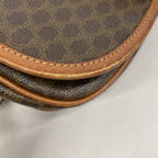 Celine Shoulder Bag Macadam Brown Gold — view 6