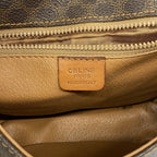 Celine Shoulder Bag Macadam Brown Gold — view 5