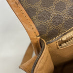 Celine Shoulder Bag Macadam Brown Gold — view 7