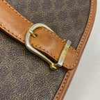 Celine Shoulder Bag Macadam Brown Gold — view 9