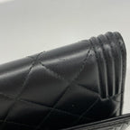 Chanel Wallet Boy Lambskin Black Gold — view 7