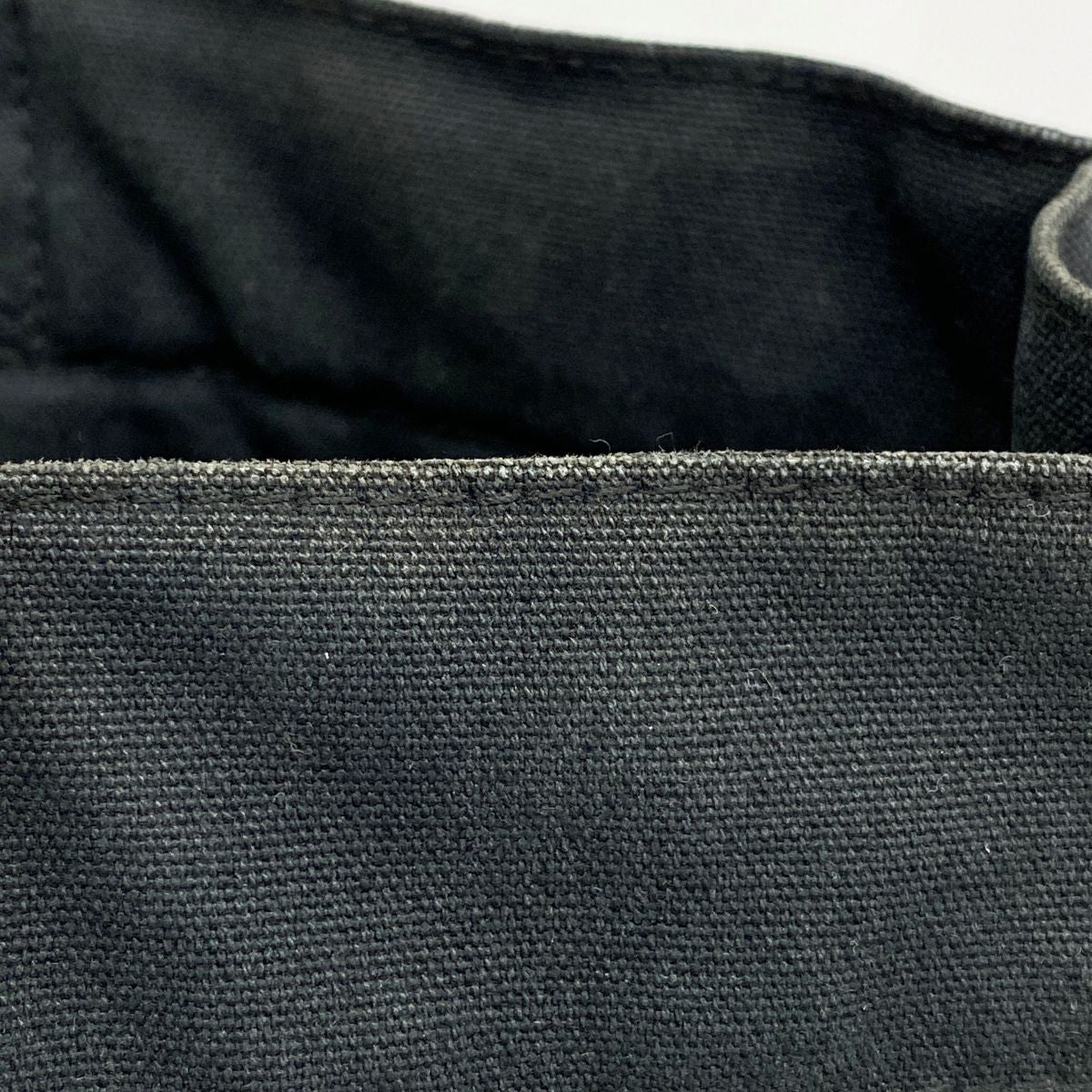 Hermes Tote Fourre Tout Canvas Black Silver — view 8