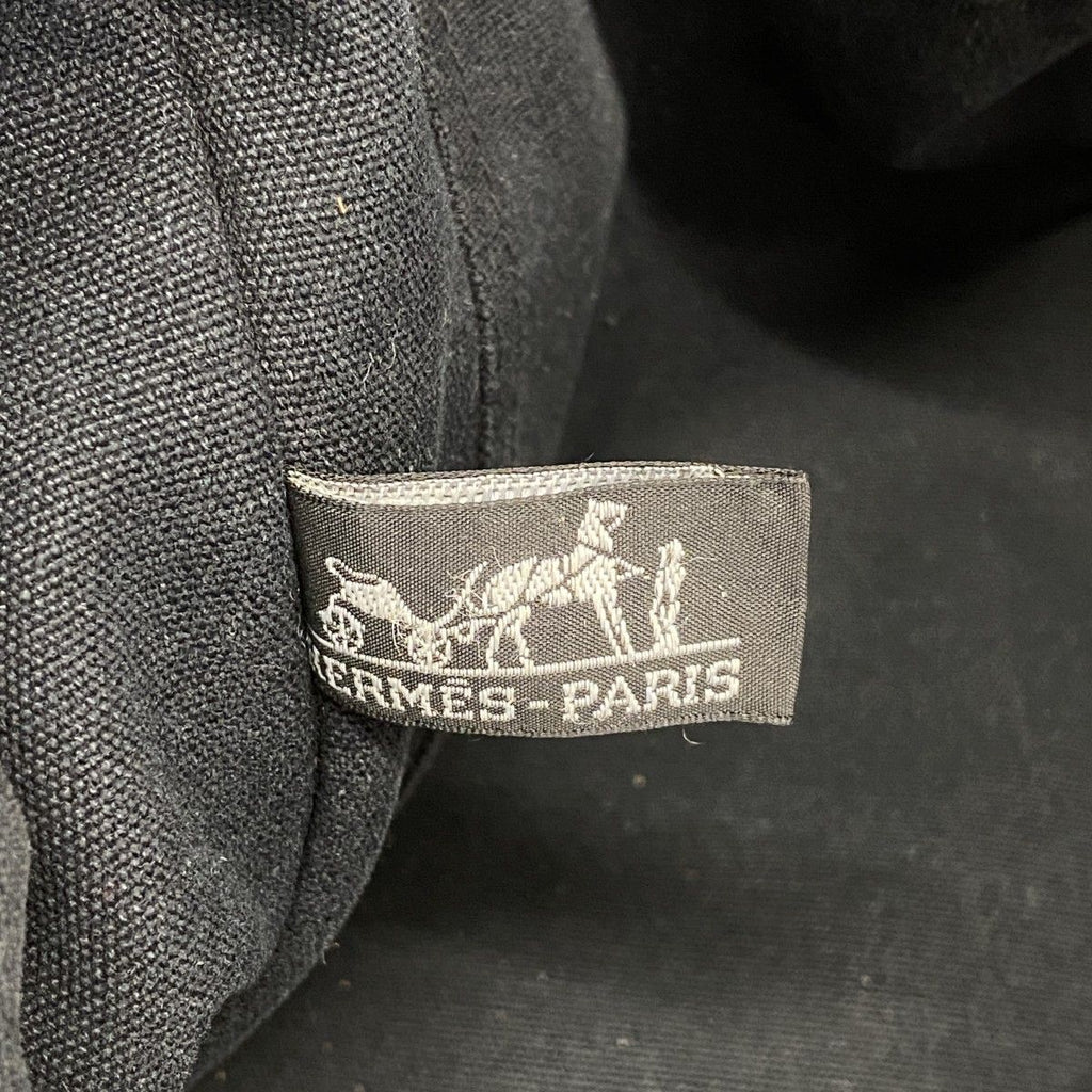 Hermes Tote Fourre Tout Canvas Black Silver — view 5