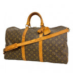 Louis Vuitton Boston Bag Monogram Keepall Bandouliere 50 Brown