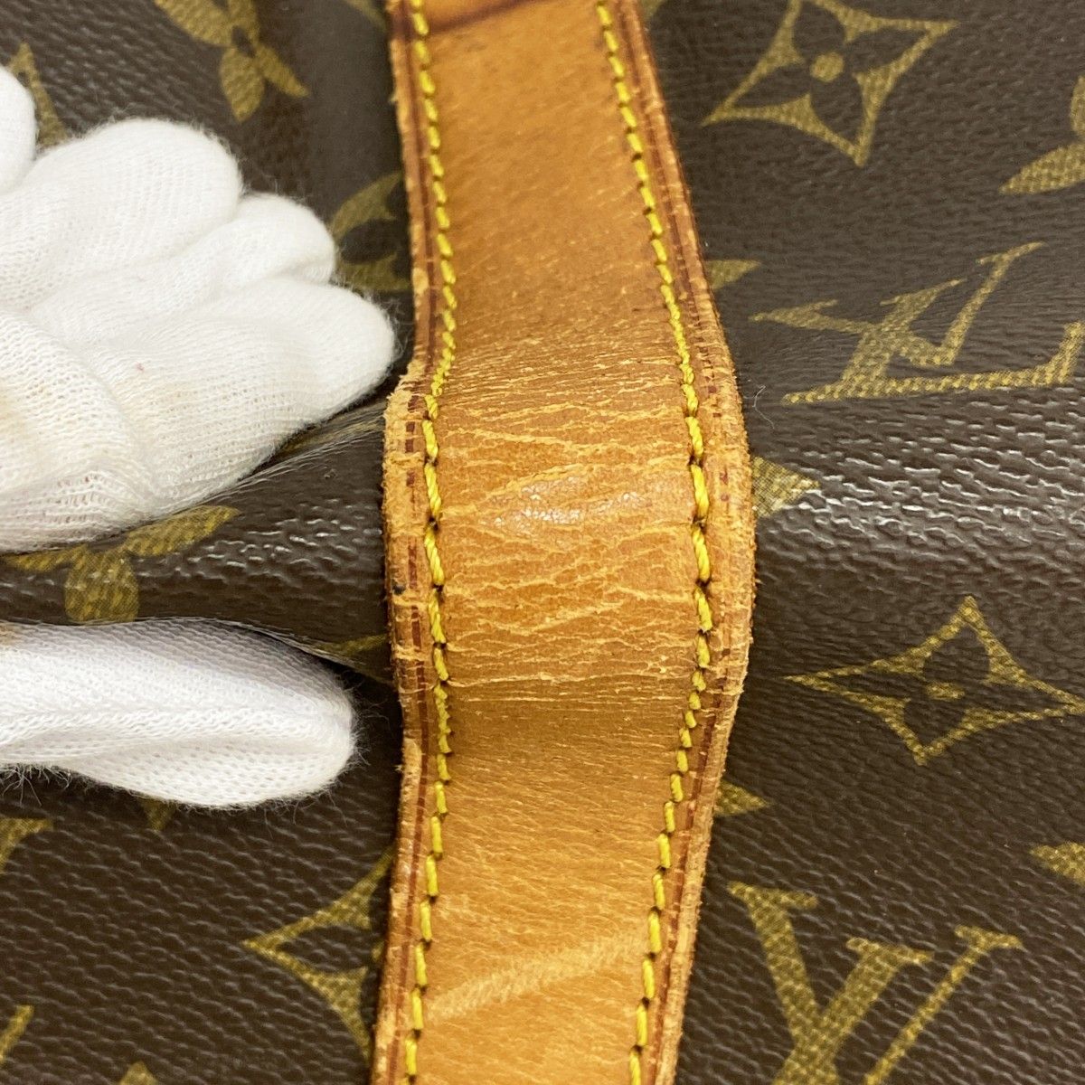 Louis Vuitton Boston Bag Monogram Keepall Bandouliere 50 Brown — view 7