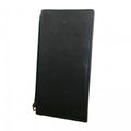 Gucci Long Bill Holder Sherry Line Leather Black Silver Wallet