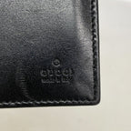 Gucci Long Bill Holder Sherry Line Leather Black Silver Wallet — view 4