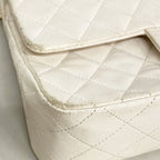 Chanel Shoulder Bag Quilted Lambskin White Gold — view 6