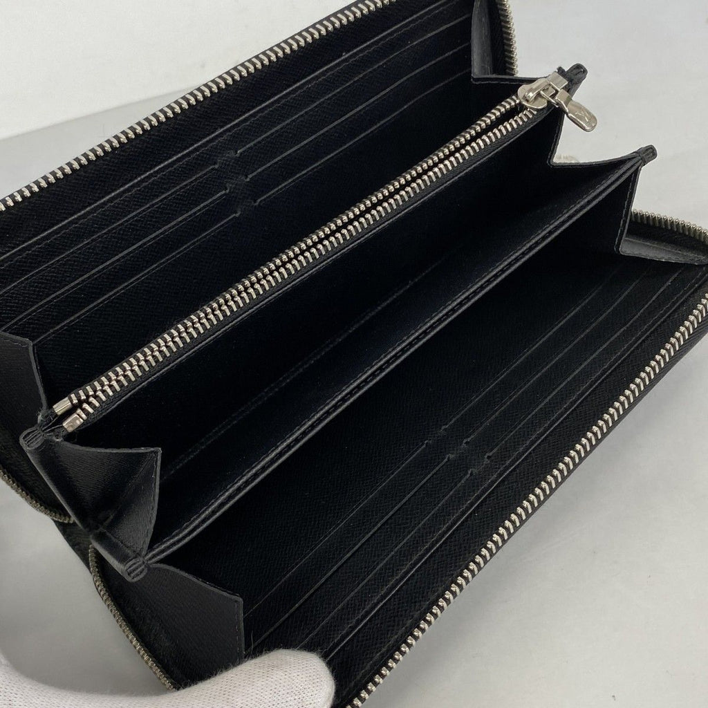 Louis Vuitton Wallet Epi Denim Zippy Blue Silver — view 3