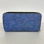 Louis Vuitton Wallet Epi Denim Zippy Blue Silver — view 9
