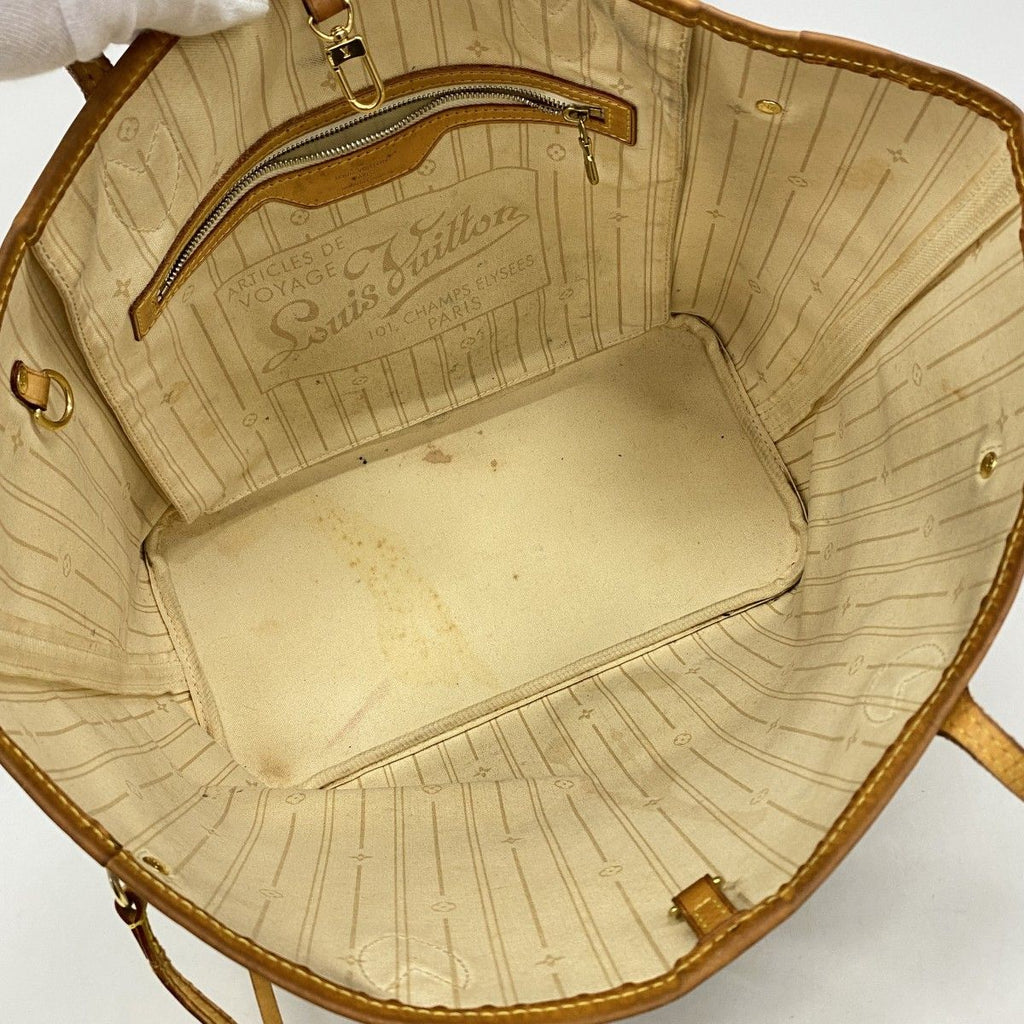 Louis Vuitton Tote Damier Azur Neverfull White — view 4