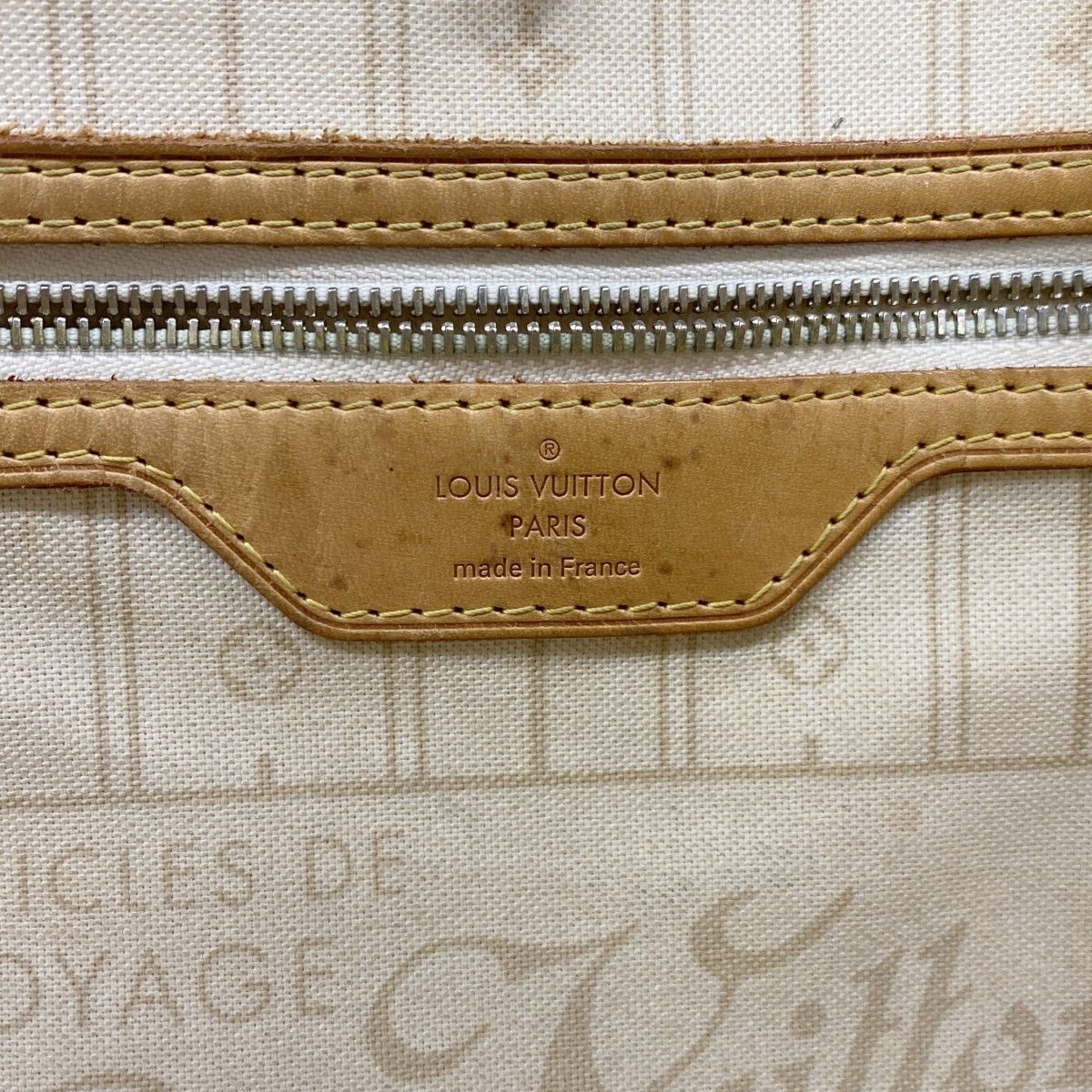 Louis Vuitton Tote Damier Azur Neverfull White — view 5