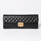 Chanel Metiers D'art Collection Clutch CC Logo Aged Calfskin Black