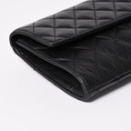 Chanel Metiers D'art Collection Clutch CC Logo Aged Calfskin Black — view 8