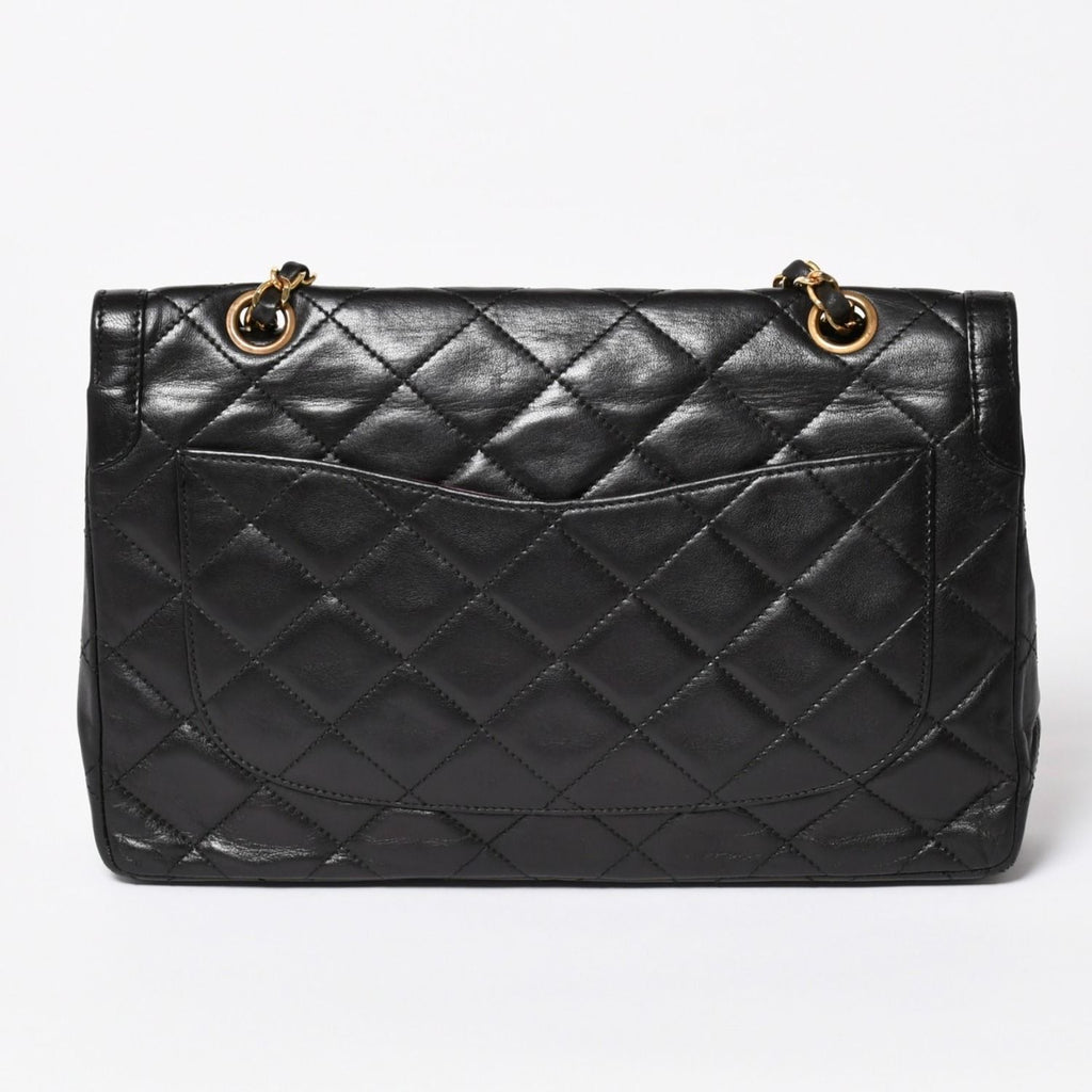 Chanel Quilted Double Flap Chain Shoulder Bag Limited Edition CC Logo Lambskin — view 2