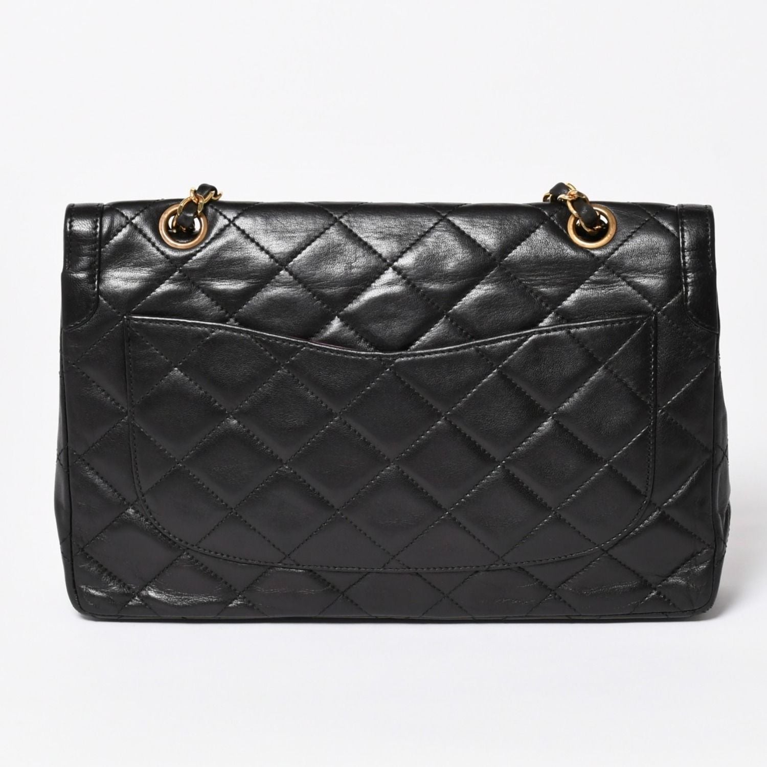 Chanel Quilted Double Flap Chain Shoulder Bag Limited Edition CC Logo Lambskin — view 2