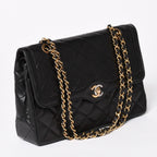 Chanel Quilted Double Flap Chain Shoulder Bag Limited Edition CC Logo Lambskin — view 3