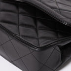 Chanel Quilted Double Flap Chain Shoulder Bag Limited Edition CC Logo Lambskin — view 8