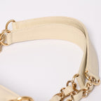 Chanel Petit Timeless Tote Bag Quilted Caviar Leather Light Beige CC Logo — view 7