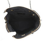 Chanel Chain Shoulder Bag CC Logo Quilted Patent 2-Way Black — view 6