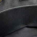 Chanel Chain Shoulder Bag CC Logo Quilted Patent 2-Way Black — view 9