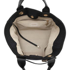 Chanel Tote Deauville CC Logo Small Shopping Canvas 2-Way Black — view 6