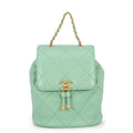 Chanel Backpack CC Logo Quilted Lambskin