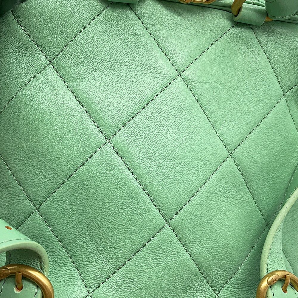 Chanel Backpack CC Logo Quilted Lambskin — view 6