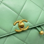 Chanel Backpack CC Logo Quilted Lambskin — view 8