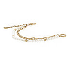 Louis Vuitton Bag Charm Chain Belt Pearl Bag Metal Faux — view 2