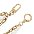 Louis Vuitton Bag Charm Chain Belt Pearl Bag Metal Faux — view 4