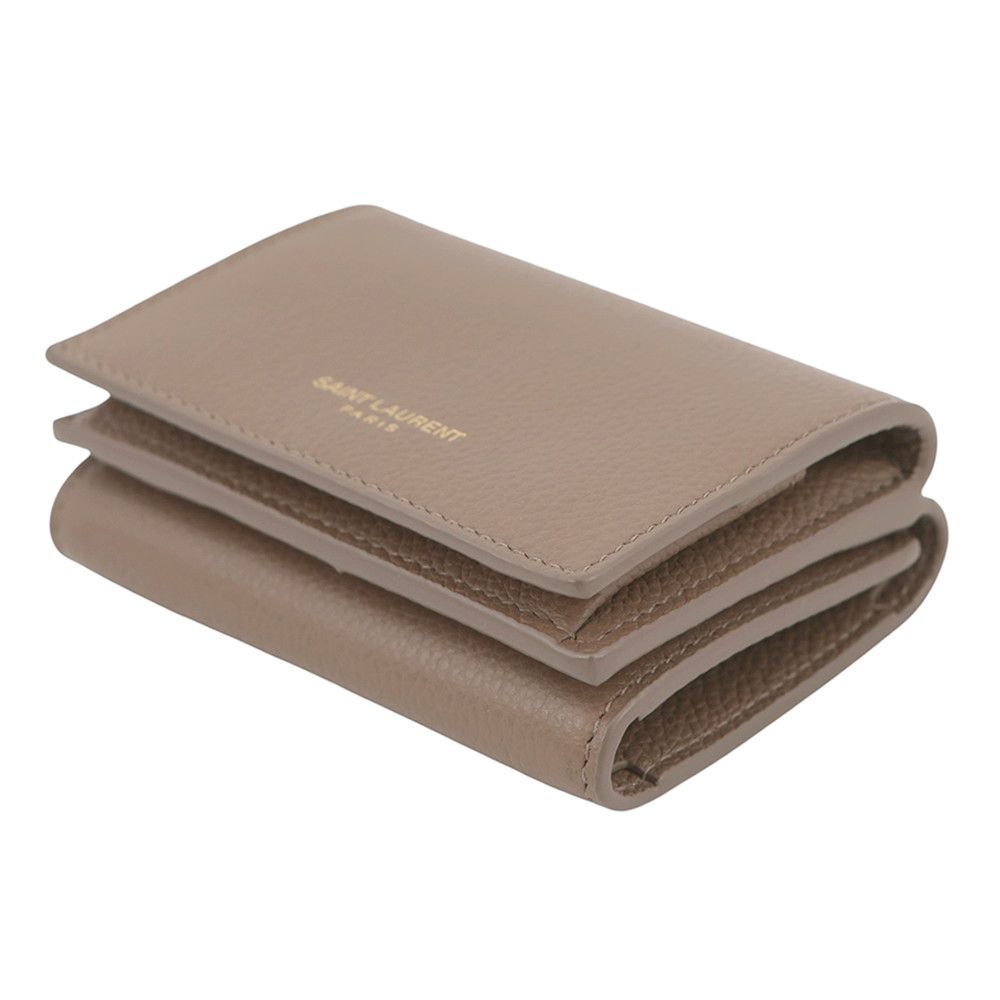 Saint Laurent Paris Trifold Wallet Compact Leather — view 2