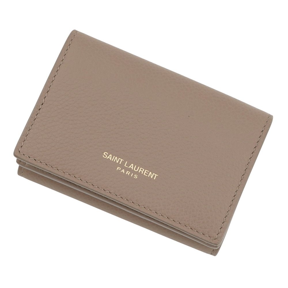 Saint Laurent Paris Trifold Wallet Compact Leather