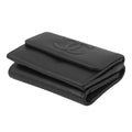 Chanel Trifold Wallet Quilted CC Logo Small Flap Caviar Leather Black