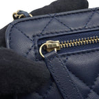 Chanel Chain Shoulder Bag Quilted CC Logo Lambskin — view 8