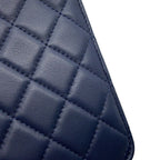 Chanel Chain Shoulder Bag Quilted CC Logo Lambskin — view 7