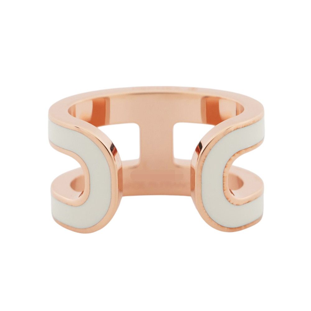 Hermes Pop White Pink Gold Earring — view 3