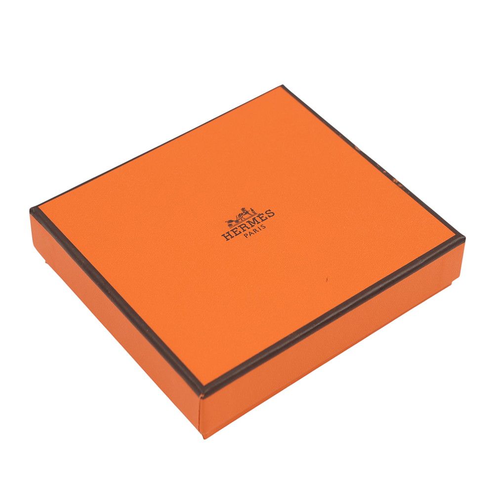 Hermes Coin Case le Vin Quatre Verso Rose Sakura Caramel Silver Chevre Misor — view 8