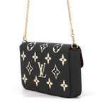 Louis Vuitton Chain Wallet Monogram Empreinte Pochette Felicity Black — view 2