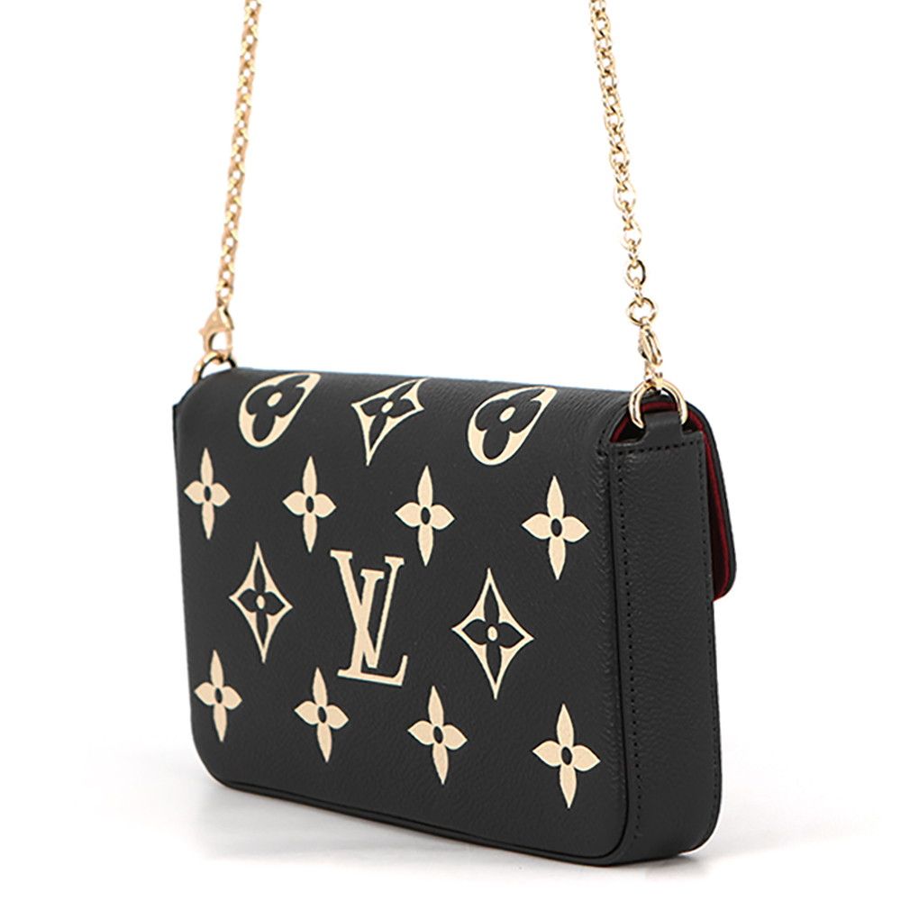 Louis Vuitton Chain Wallet Monogram Empreinte Pochette Felicity Black — view 2